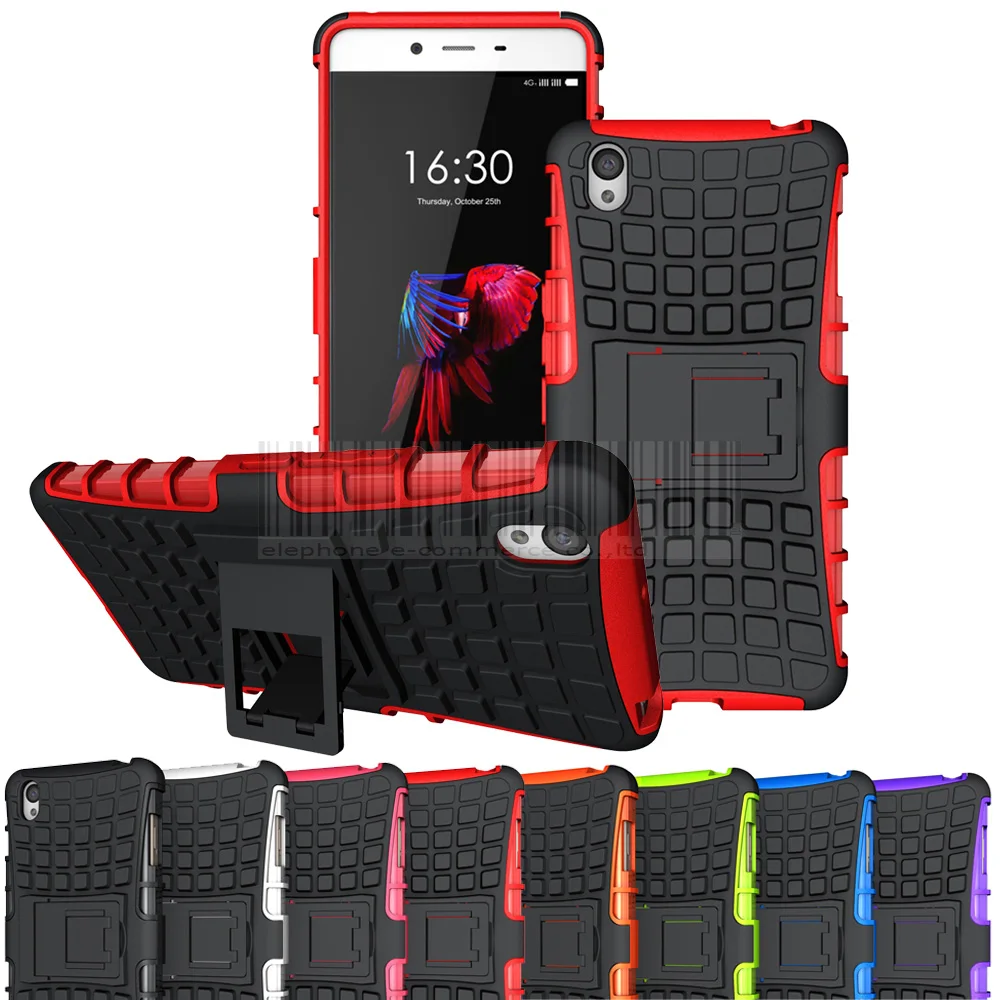 

Dual Layer TPU+PC Case For One Plus Impact Hybrid Armor Case Shockproof Protection Hard Kickstand Cover For Oneplus X 5.0 inch