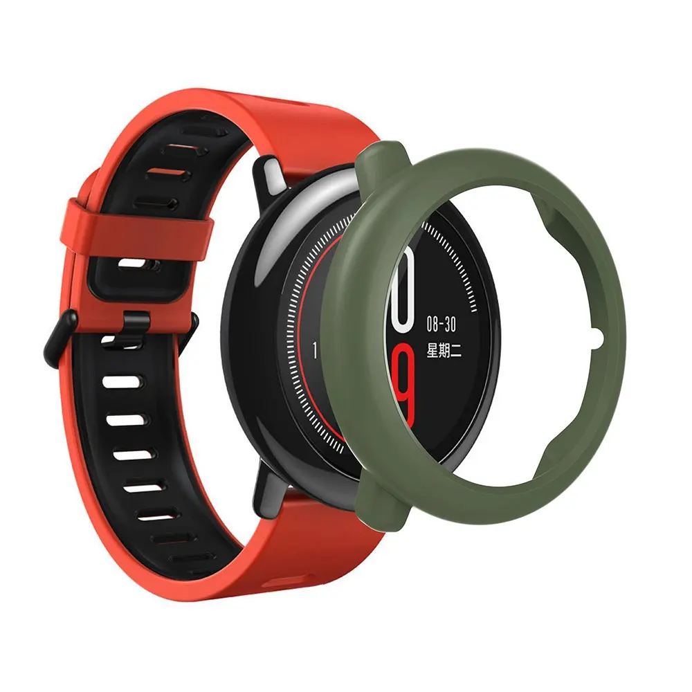 Tschick для HUAMI AMAZFIT красочные тонкие рамки лаконичные сменные часы Защита Чехол для HUAMI AMAZFIT Смарт часы