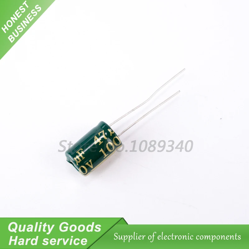 

20PCS 100V47UF 8*12mm 47UF 100V 8*12 Aluminum electrolytic capacitor
