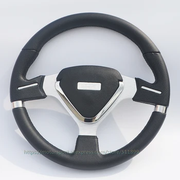 

Flat TYPER Motorsport Steering Wheel 350mm PVC Car Steering Wheel