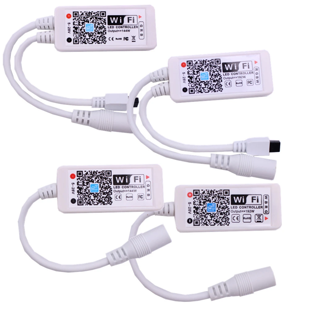 WiFI RGB LEVOU Controlador DC12V Mini RF Com 21Key/24Key IR Controle Remote WiFI RGB LEVOU Controlador DC12V Mini RF Com 21Key/24Key IR Controle Remote