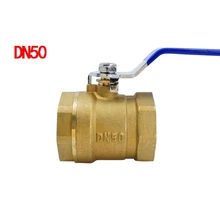 1 шт. полный порт шаровой клапан с внутренней резьбой латунный шаровой клапан DN50 BSP 2'