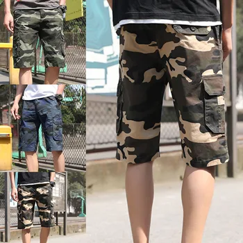 

2019 Hot Sale Men Casual Sport Shorts Camouflage Loose with Pockets for Summer Beach Running MSD-ING
