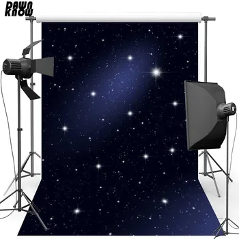 

DAWNKNOW Night Starry sky Shimmer New Fabric Flannel Photography Background Light Sparkle Vinyl Backdrops for photo studio 461