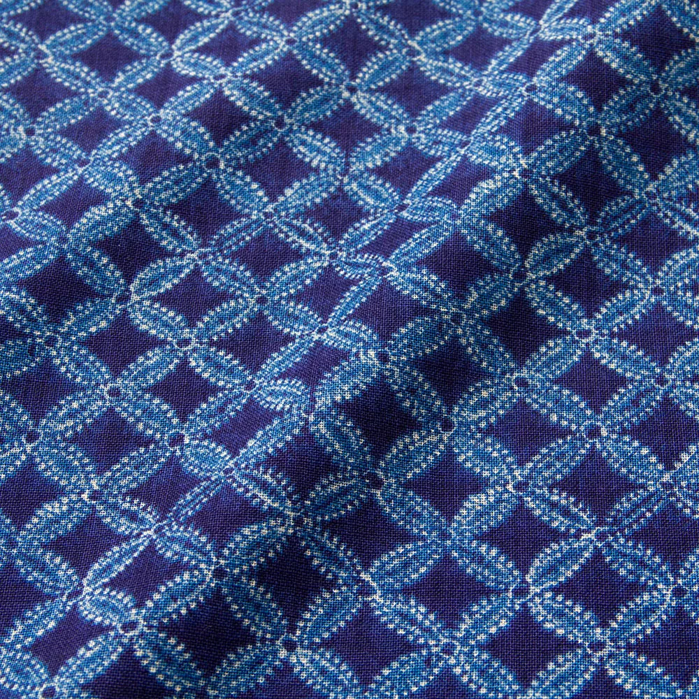 Полуметровая японская хлопковая ткань Лоскутная стеганая ткань Текстиль для шитья Индиго Стиль B