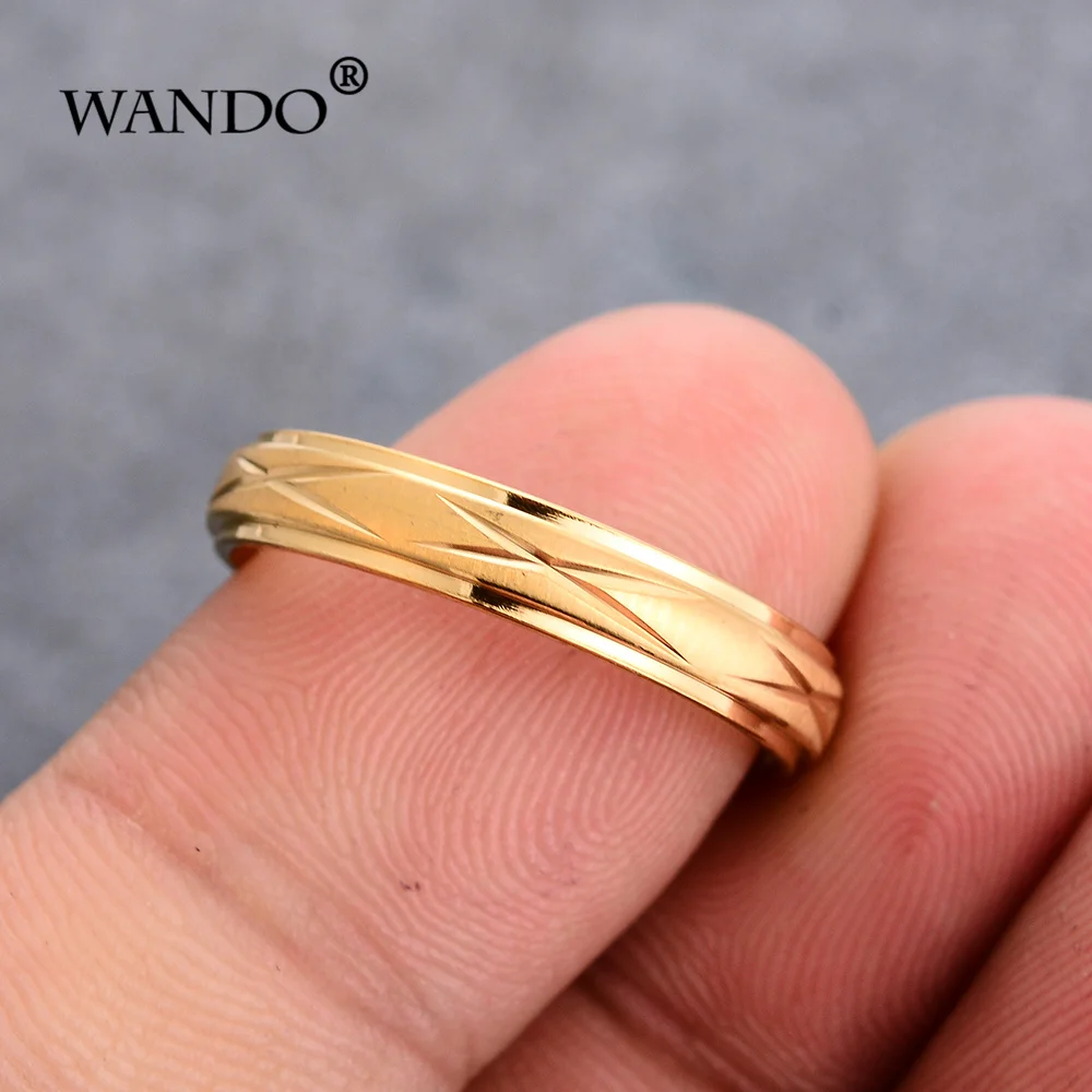 Кольцо wandoдубаи из нержавеющей стали золотого цвета подарок на день рождения