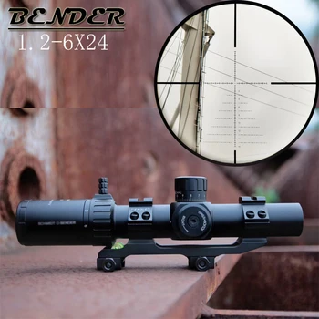 

Schmidt Bender New 1.2-6x24 30mm Tube Diameter Short Riflescope Illuminated Hunting Scope with Glass Enhanced Reticle Fast Focus