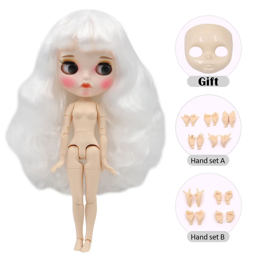 ICY blyth кукла Обнаженная фабрика Нормальная и общая тело Мода BJD кукла с ручным набором AB и лицевой панелью девушка кукла специальная цена - Цвет: 136-G