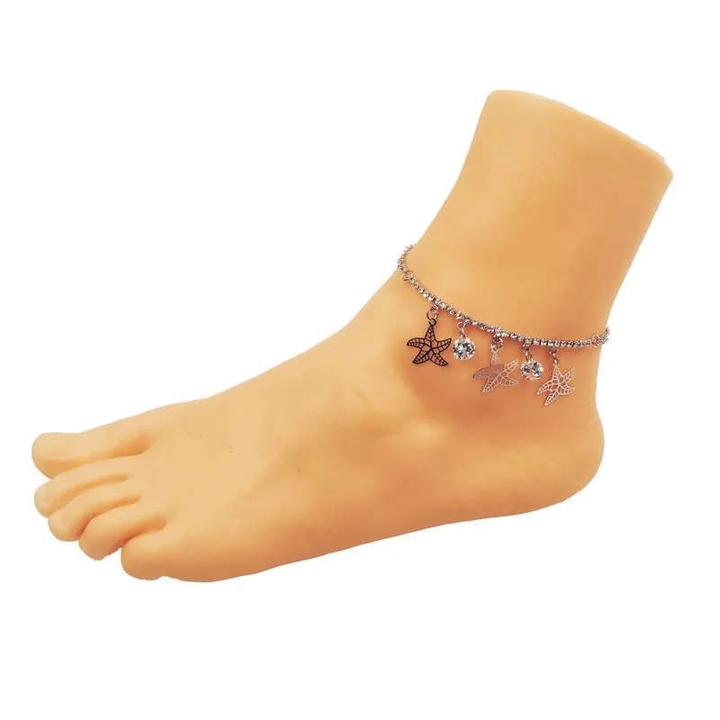 

starfish charm fancy anklet bracelet crystal bracelet and anklet jewelry cheap jewellery bracelet and anklet