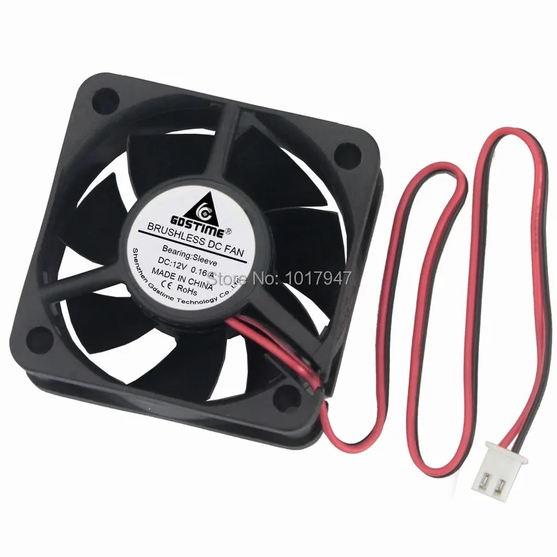 200 шт./партия Gdstime DC 12 В 2Pin 50 мм 5020 50x50x20 охлаждения Cooler канал вентилятор|flow fan|cooling fan