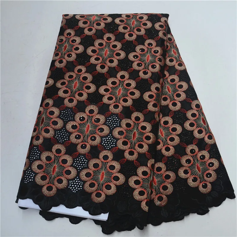 

2018 Swiss Voile Lace In Switzerland Embroidered High Quality African Cotton Voile Lace Fabric For Wedding