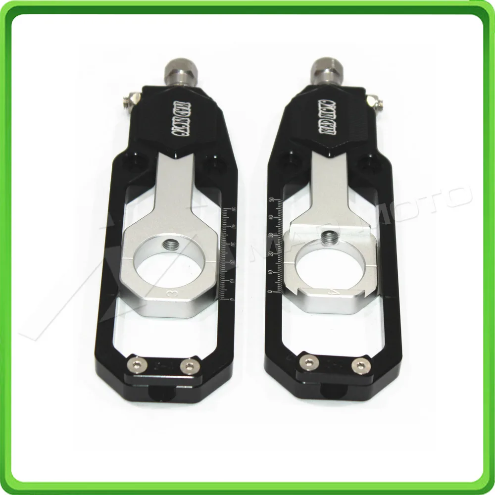 Motorcycle Chain Tensioner Adjuster for SUZUKI GSXR600 GSXR750 GSX-R GSXR 600  750 2011 2012 2013 2014 2015 2016 Black&Silver (2)