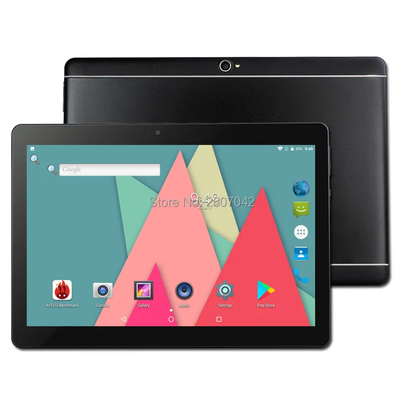 Free shipping 10.1 inch tablet pc Android 7.0 RAM 4GB ROM 32/64GB Dual SIM Bluetooth WiFi IPS Smart tablets pc 10 10.1
