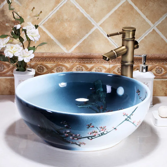 Ceramic White Round Lavobo Bathroom Countertop Basin Ceramic White Round Lavobo Bathroom Countertop Basin Sink Bowl Decorative Vessel Sinks