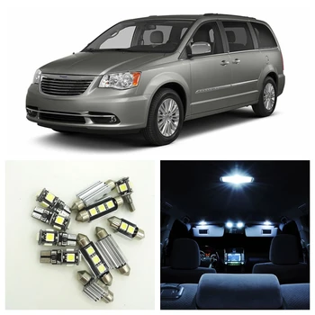

13Pcs Canbus White LED Lights Bulbs Interior Package Kit For 2008-2013 Chrysler Town Country Map Dome Trunk License Plate Light