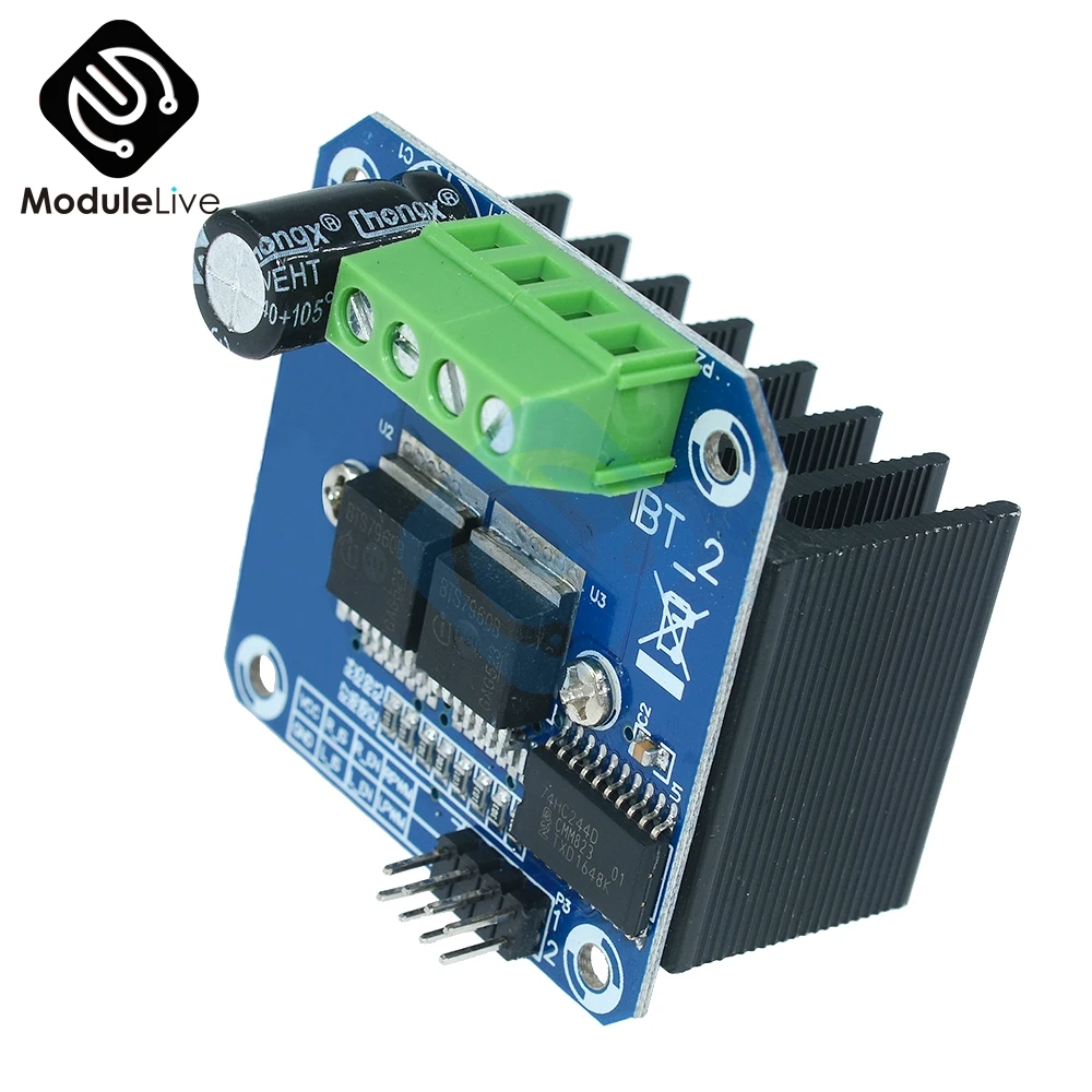 Модуль драйвера шагового двигателя BTS7960 B BTS7960B DC 43A H образный модуль ШИМ для Arduino