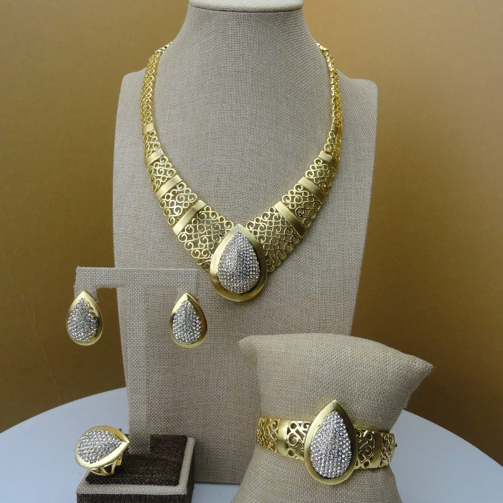 

Yuminglai African Jewelry Traditional Design Dubai Costume Jewelry Sets Necklace FHK5617