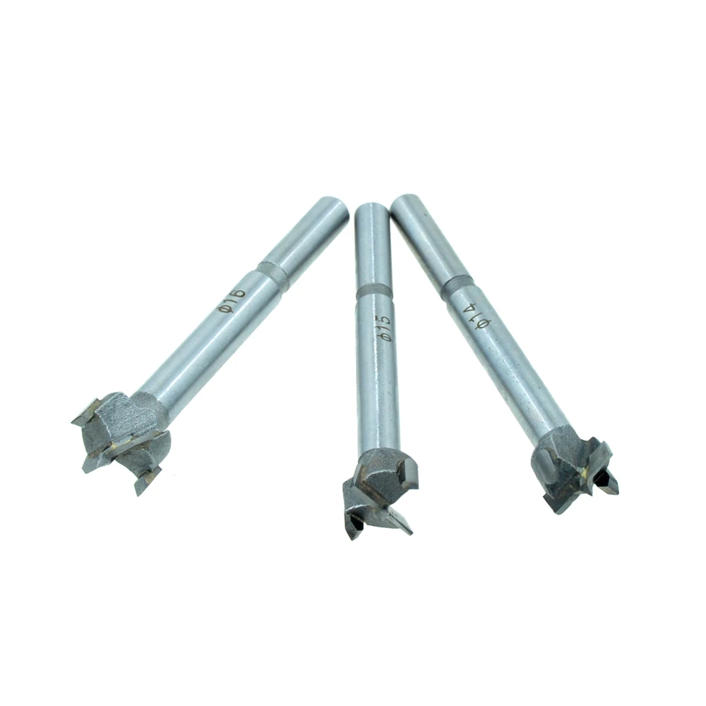 3PCS/One Set (14mm,15mm,16mm) Cutting Diameter Hinge Boring Drill Bit