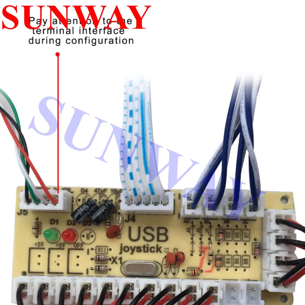 2 шт. DIY Аркада Нулевая задержка USB энкодер на джойстик для ПК и кнопки для MAME& Боевая палка управления энкодера доска+ Провода Кабели