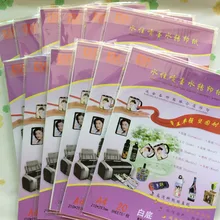 A4 размер(120 листов/Лот) струйный белый воды пропуск бумаги горка трансферная бумага для оболочки кристалл