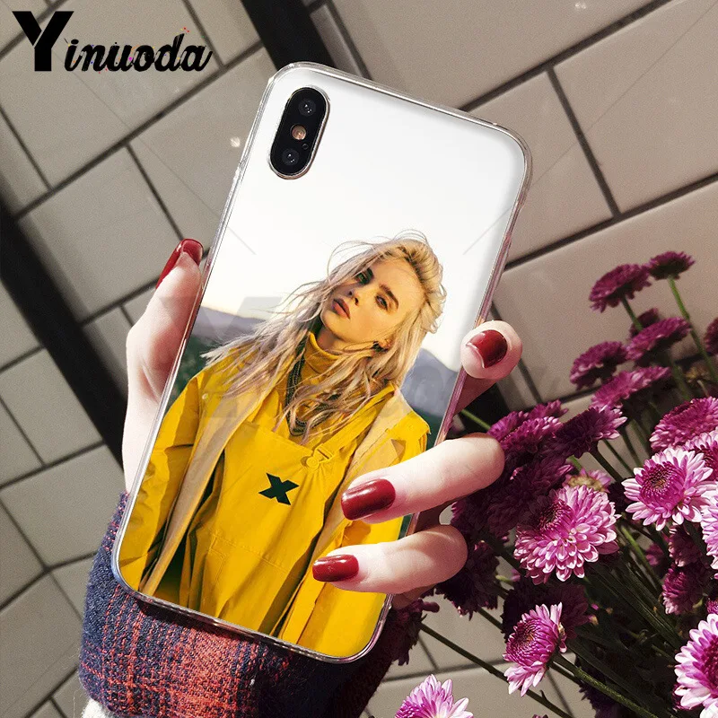 Yinuoda Billie Eilish Khalid задняя крышка для телефона мягкие чехлы из ТПУ для Apple iPhone 8 7 6 6S Plus X XS max 5 5S SE XR чехол - Цвет: 1