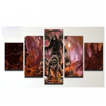 

5pcs 5D Diy Diamond Painting Skull Jack Sally dog Cross Stitch Halloween Full Mosaic Needlework Wall Sticker ZP-722