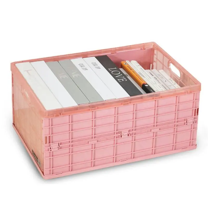 

1PC Solid Folding Clothing Storage Box Case with Lid Waterproof Thick Collapsible Organizer Box for Blanket Clothes Books New