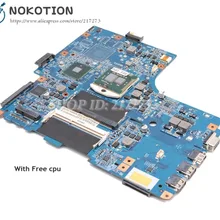 NOKOTION для шлюза ID59C Материнская плата ноутбука 48.4EH02.01M MBWLJ01001 MB. WLJ01.001 HM55 DDR3 Бесплатный процессор