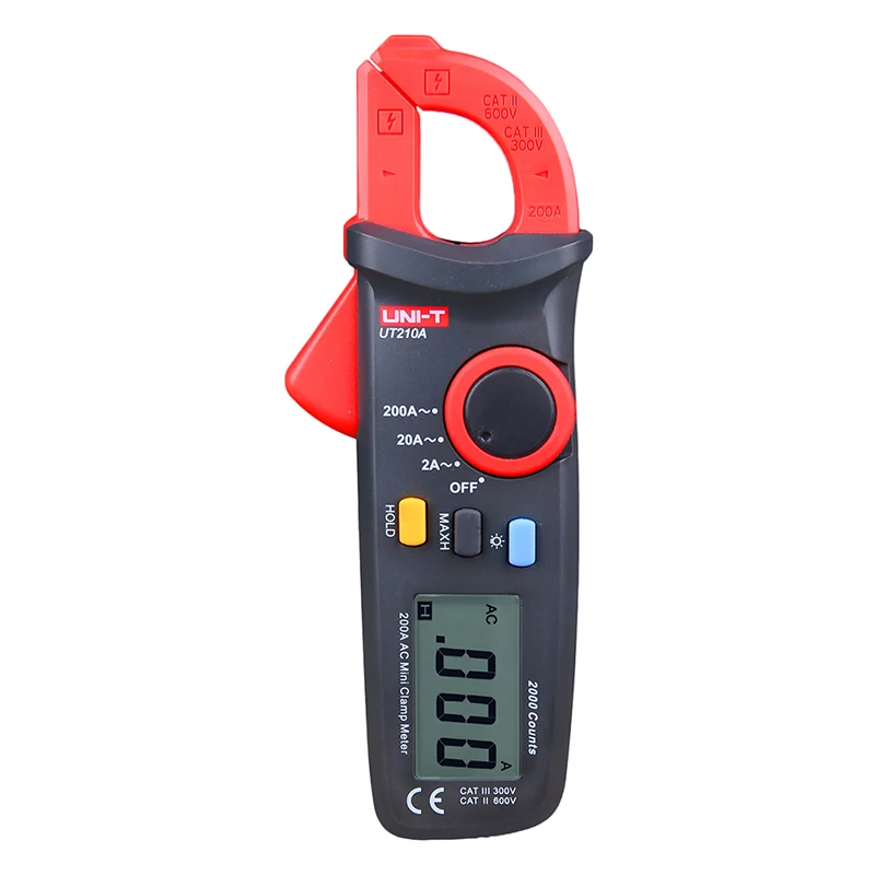 UNI T Mini Digital Clamp Meter UT210A 2000 Count LCD Display Clamp