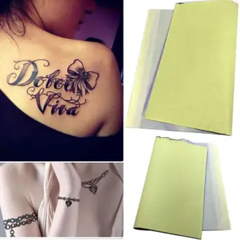 

New 10Pcs Tattoo Stencil Transfer Paper Body Art Copier Paper Carbon Thermal Tracing Stencil A4 Tattoo Stencil Paper