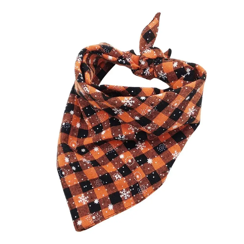 Pet Dog Neck Scarf Christmas Snowflake Adjustable Dog Tie Bowtie Necktie Bandana Collar Neckerchief Dogs Accessories Grooming