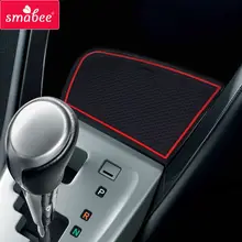 Smabee Anti-Slip Gate Slot Mat For TOYOTA VIOS YARIS 2014 2015 2016 2017 2018 Cup Holders Non-slip mats Rubber Accessories