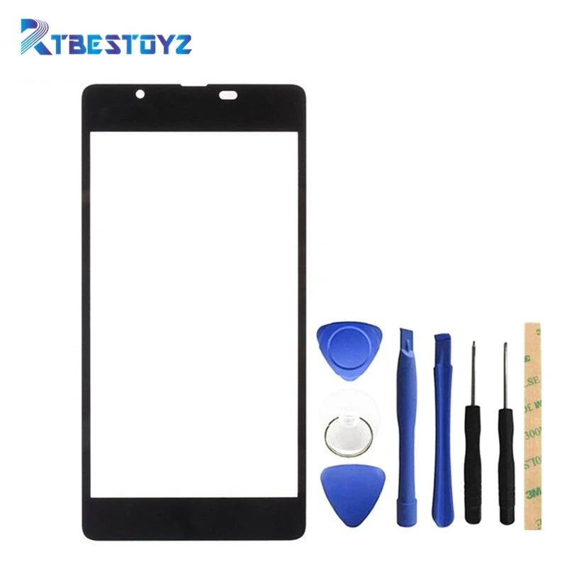 

RTBESTOYZ Replacement Front Touch Screen Glass Outer Lens For Nokia Microsoft 540 N540 Lumia 540