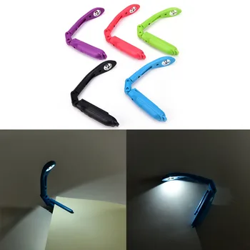 

Flexible Mini Clip-On Bright Book Light Laptop White LED Book Reading Light Flexible Portable Travel Book Reading Spot Light