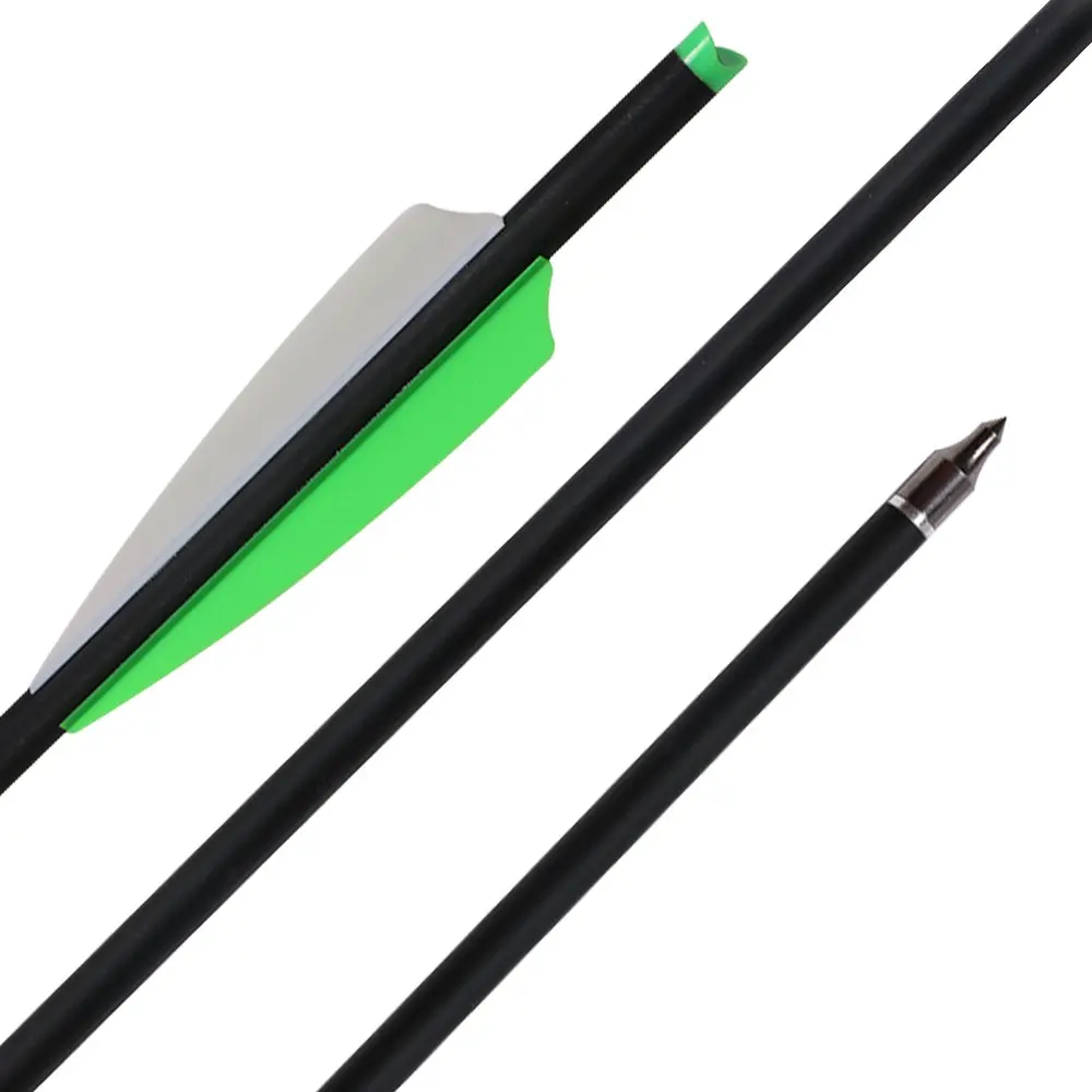 

Archery 20" 22inch Carbon Crossbow Arrows Hunting Practice Crossbow Bolts Fletched with Replacement Broadheads Tips