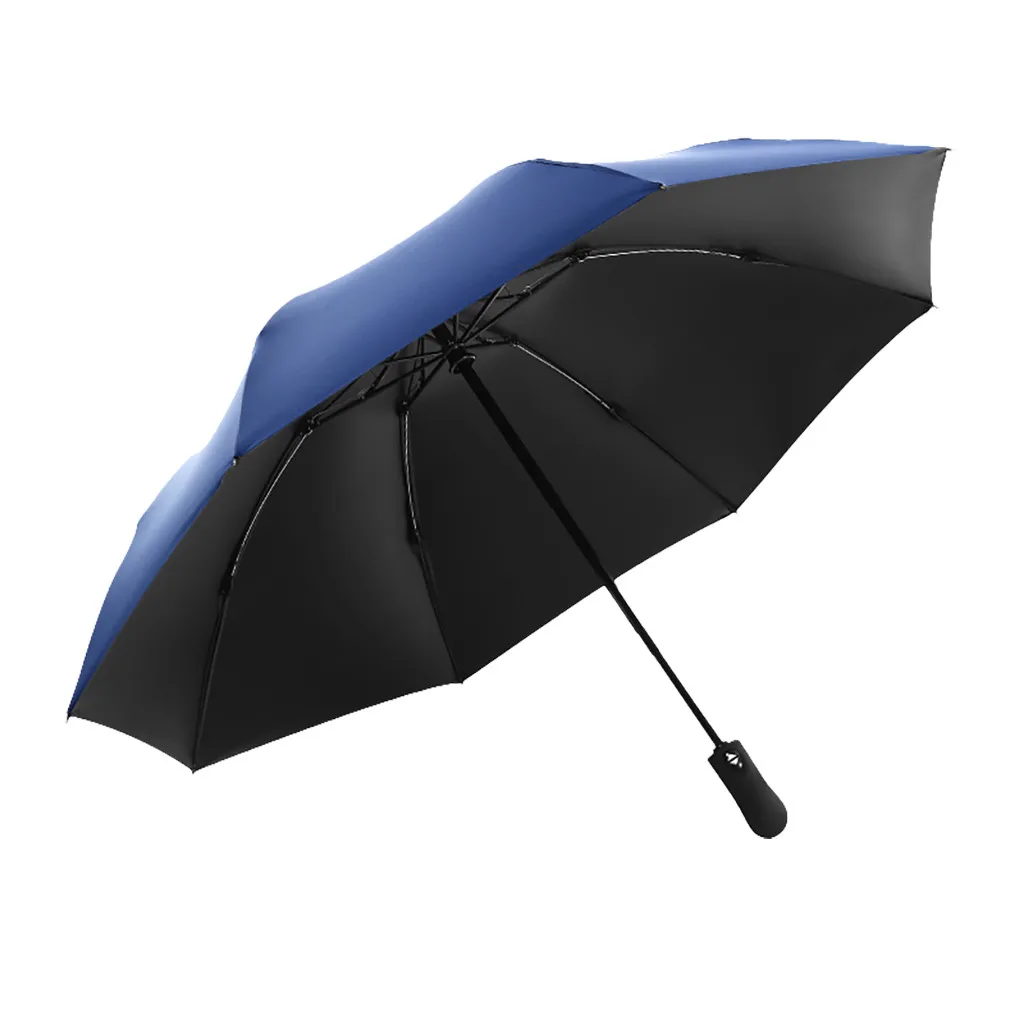 Ветрозащитный УФ-защита перевернутый зонтик обратный складной зонтик обновление анти-ветер толстый деловой Зонт три сложения 11 июня