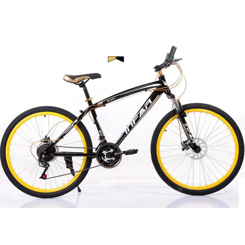 Aluminum Alloy 26 Inches 21 Speed Mountain Bike Double Disc Brake Frame Men and Women Students Bicycle