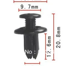 100 шт Пластиковые зажимы Push-type футляр для ретейнера для Toyota 90467-06017 или чехол для Mazda 9926-50-625