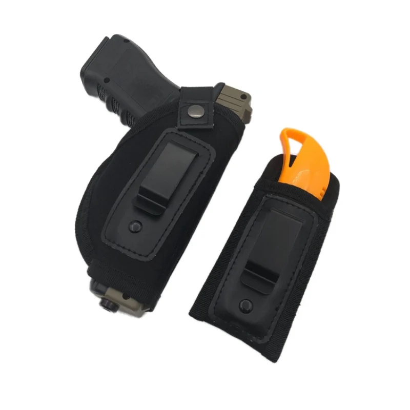 

Waistband Handgun/Pistol Holster With Pouch Bundle | Gun For Concealed Carry Fits: S&W M&P Shield Glock 17/19/23/26/27/42/43