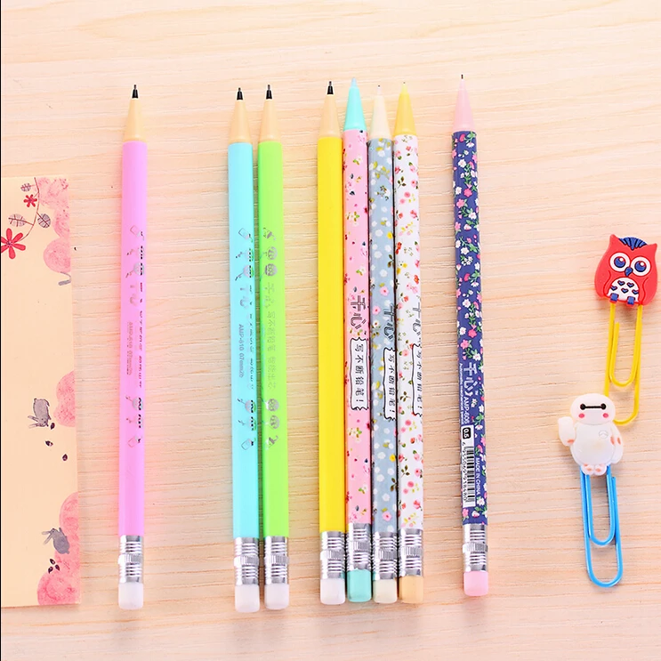 24pcs/lot 0.5mm Candy and Flower Write unceasing pencil Free cutting