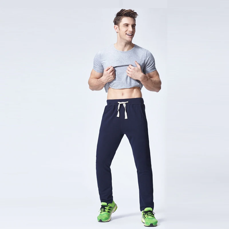 Мужские спортивные штаны эластичные активные базовые городские шаровары облегающие брюки