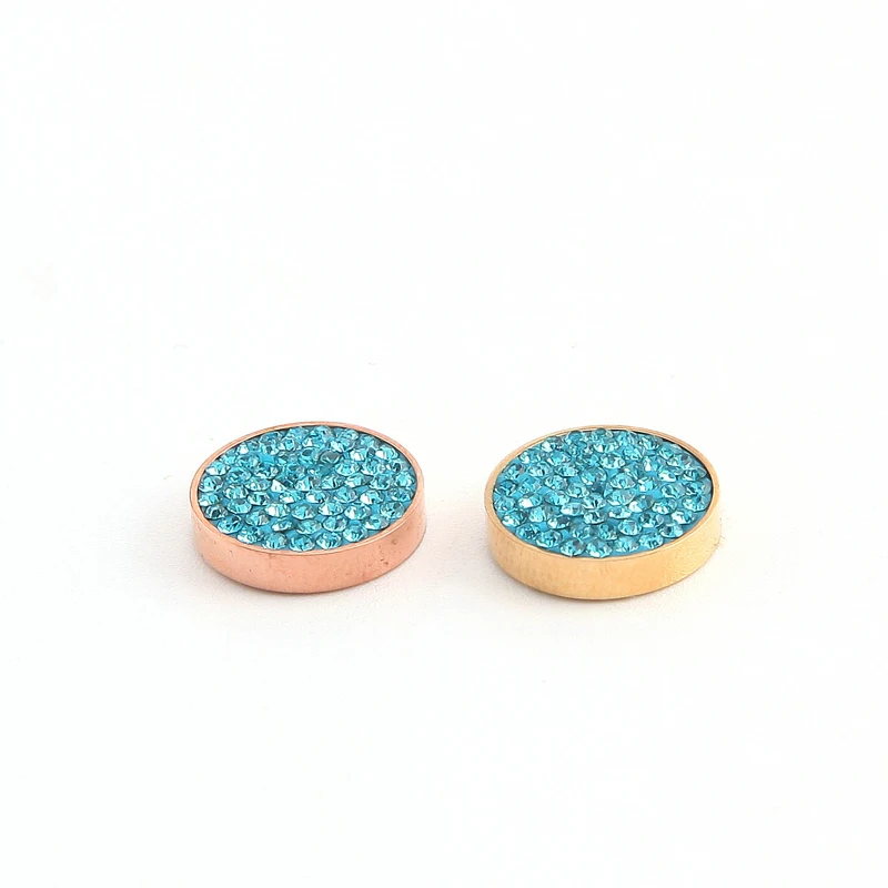 Keamsty 12mm completo azul Crystal magnético intercambiable moneda para DIY pulsera de cambio Keamsty 12mm completo azul Crystal magnético intercambiable moneda para DIY pulsera de cambio