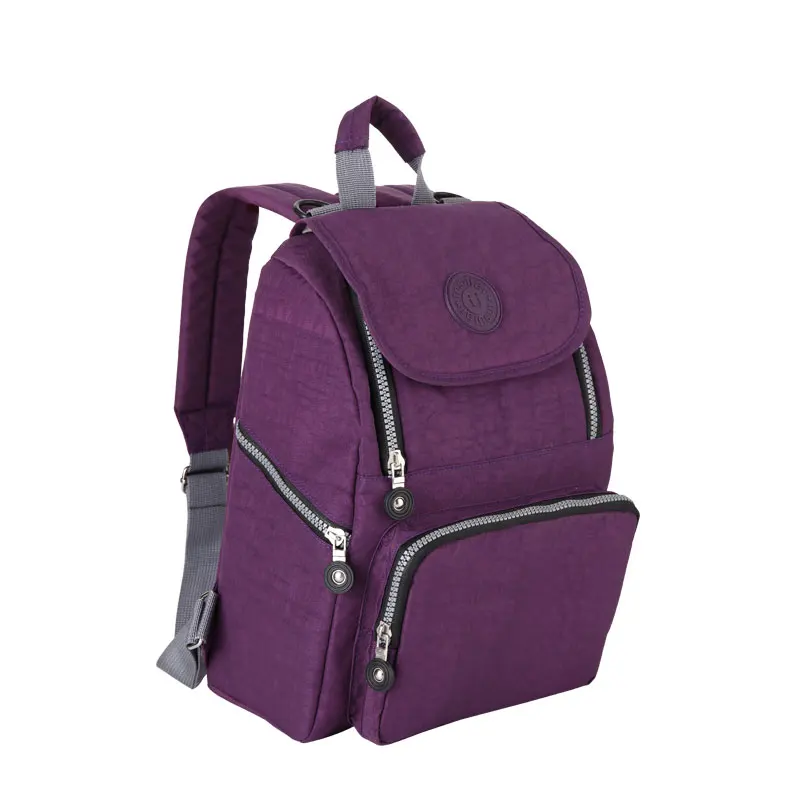 Островная Мода мумия Средства ухода за кожей для будущих мам пеленки рюкзак бренд детские пеленки сумка рюкзак кормящих сумка для Уход за младенцами - Цвет: Purple