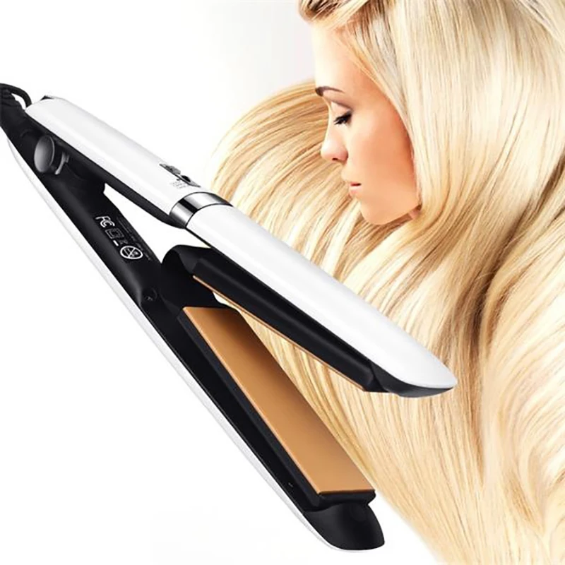 

2 in 1 Ceramic Hair Straightener Air Plate Flat Iron Professional Straightening Iron Hair curler iron Salon Styling Tool