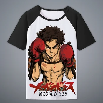 

High-Q Unisex Anime Cosplay MEGALO BOX JOE JNK DOG Cotton Casual Short Sleeve T-Shirt Tee T Shirt