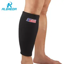 ALBREDA неопреновый нейлоновый баскетбольный рукав для ног, для спорта на открытом воздухе, для бега, Компрессионные рукава для голени, тянущиеся леггинсы, поддерживающие наколенники