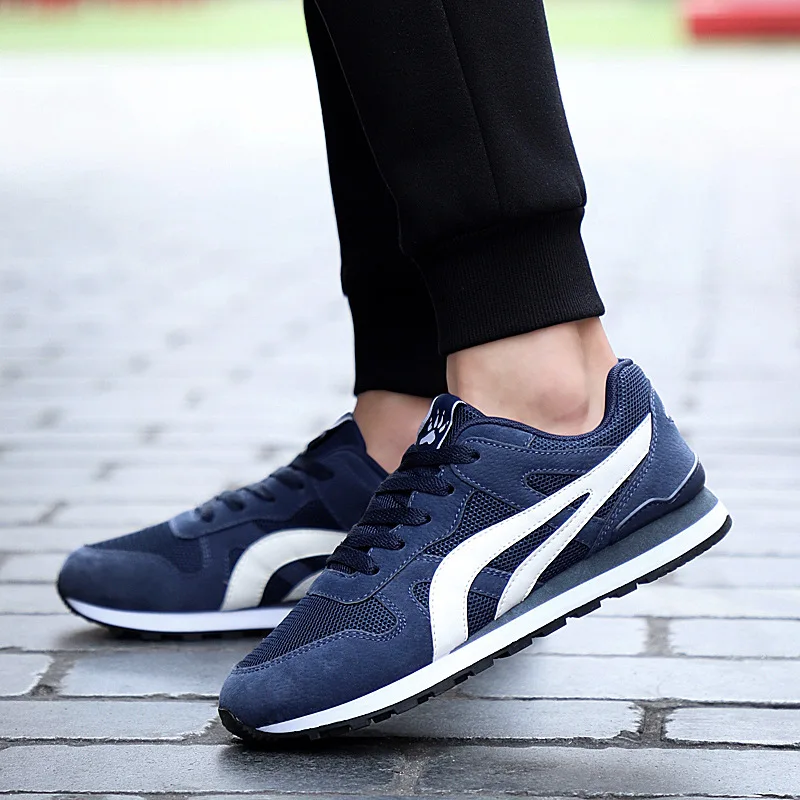 Não Homens Cores Autumm Acima As Primavera Lazer Malha Casuais cinza azul Sapatos Sapatilhas Ata Misturadas Respirável Ar Preto couro qyXcvw8XOr