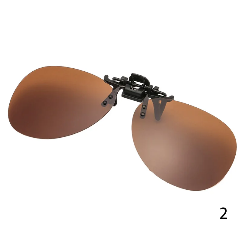 Унисекс поляризованные прикрепляемые солнцезащитные очки для вождения ночного видения линзы анти-UVA Анти-UVB Велоспорт RRiding солнцезащитные очки клип - Frame Color: P2