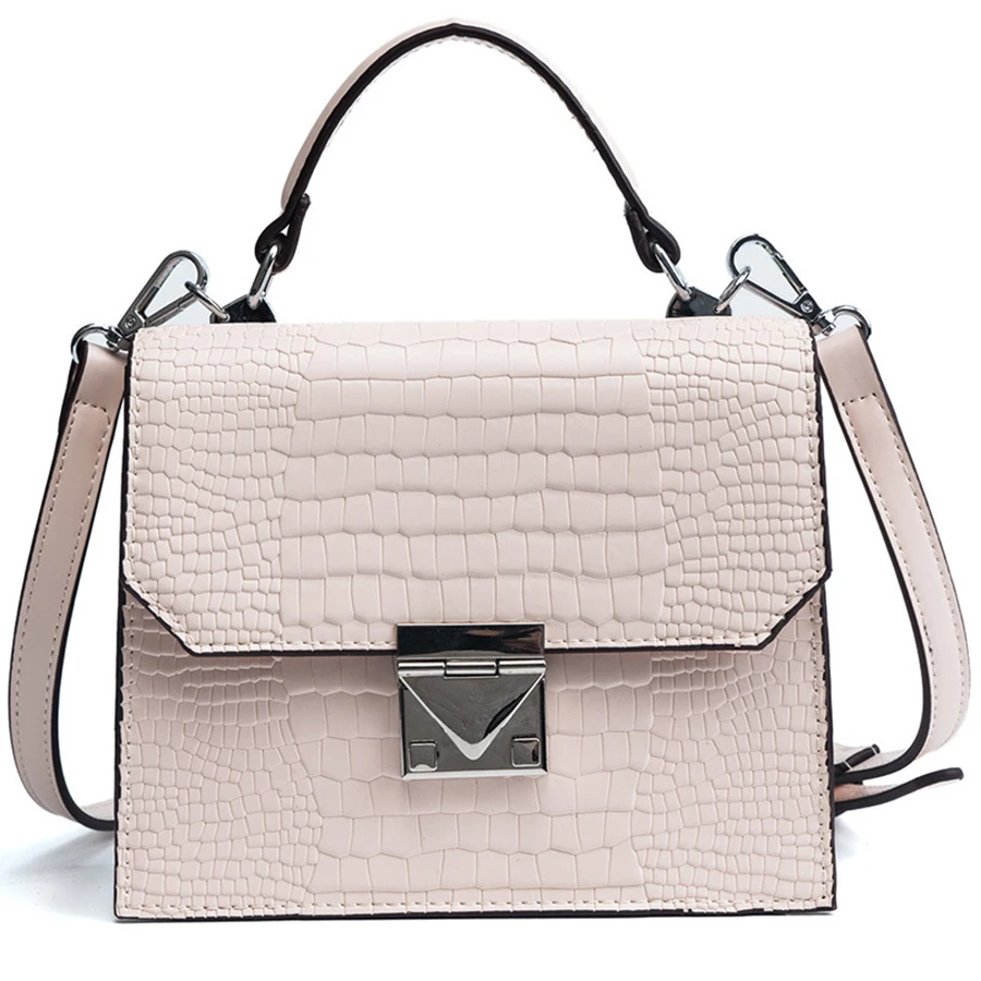 

Winter Luxury Brand Crocodile Pattern Women Handbag Pu Leather Shoulder Messenger Bag Retro Dinner Clutch Mobile Phone Bag 2019