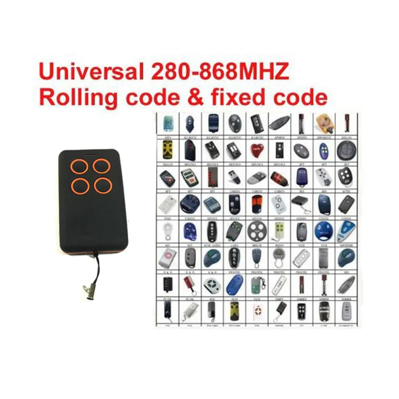 

Multy frequency 280-868MHz remote clone universal rolling code transmitter remote